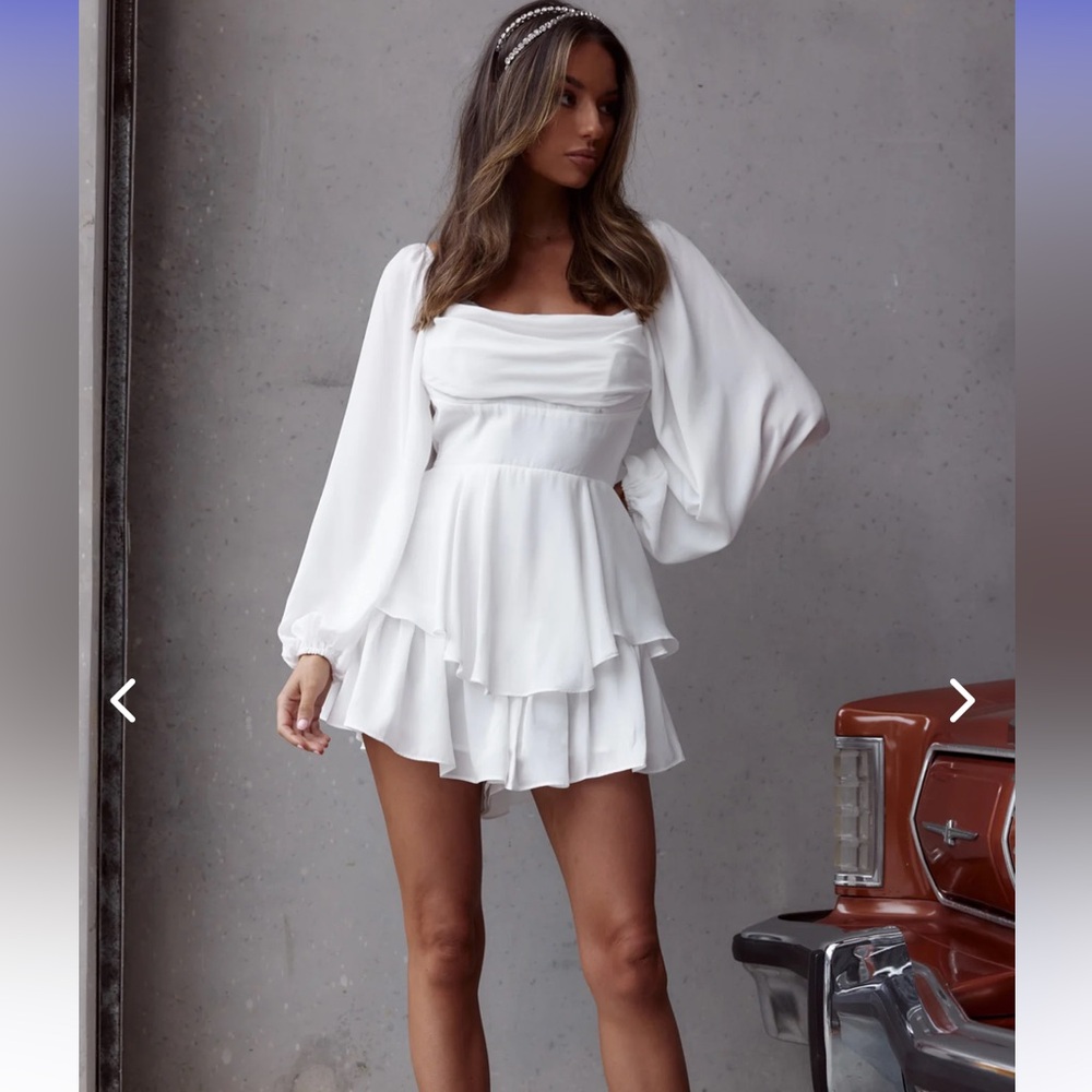 Well Versed Long Sleeve Flounce Romper